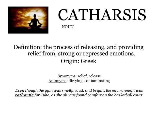 Today's $ci Fact = Catharsis is also the process of getting rid of your WORRIES!