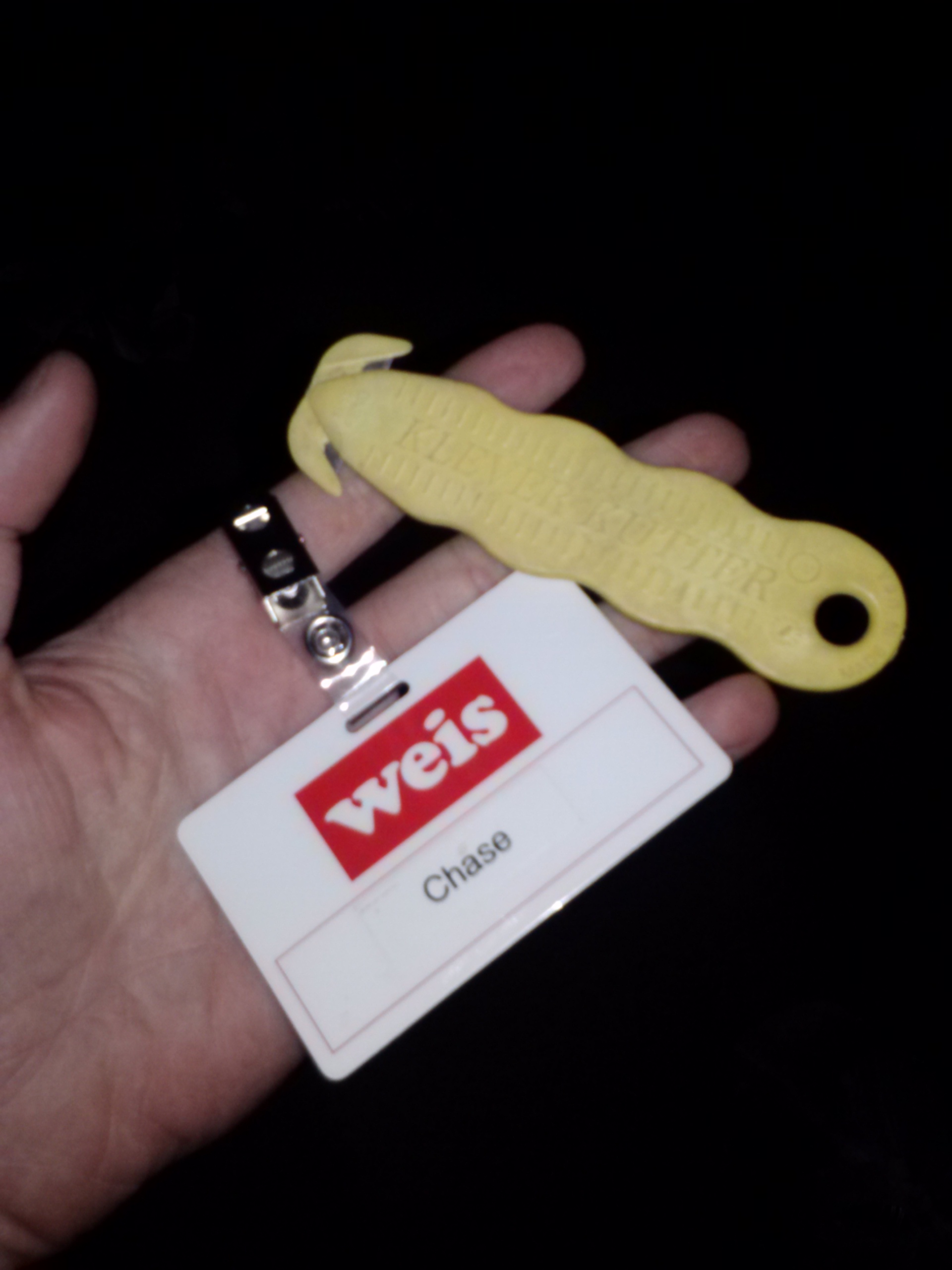 My Weis Badge and Original Knife!