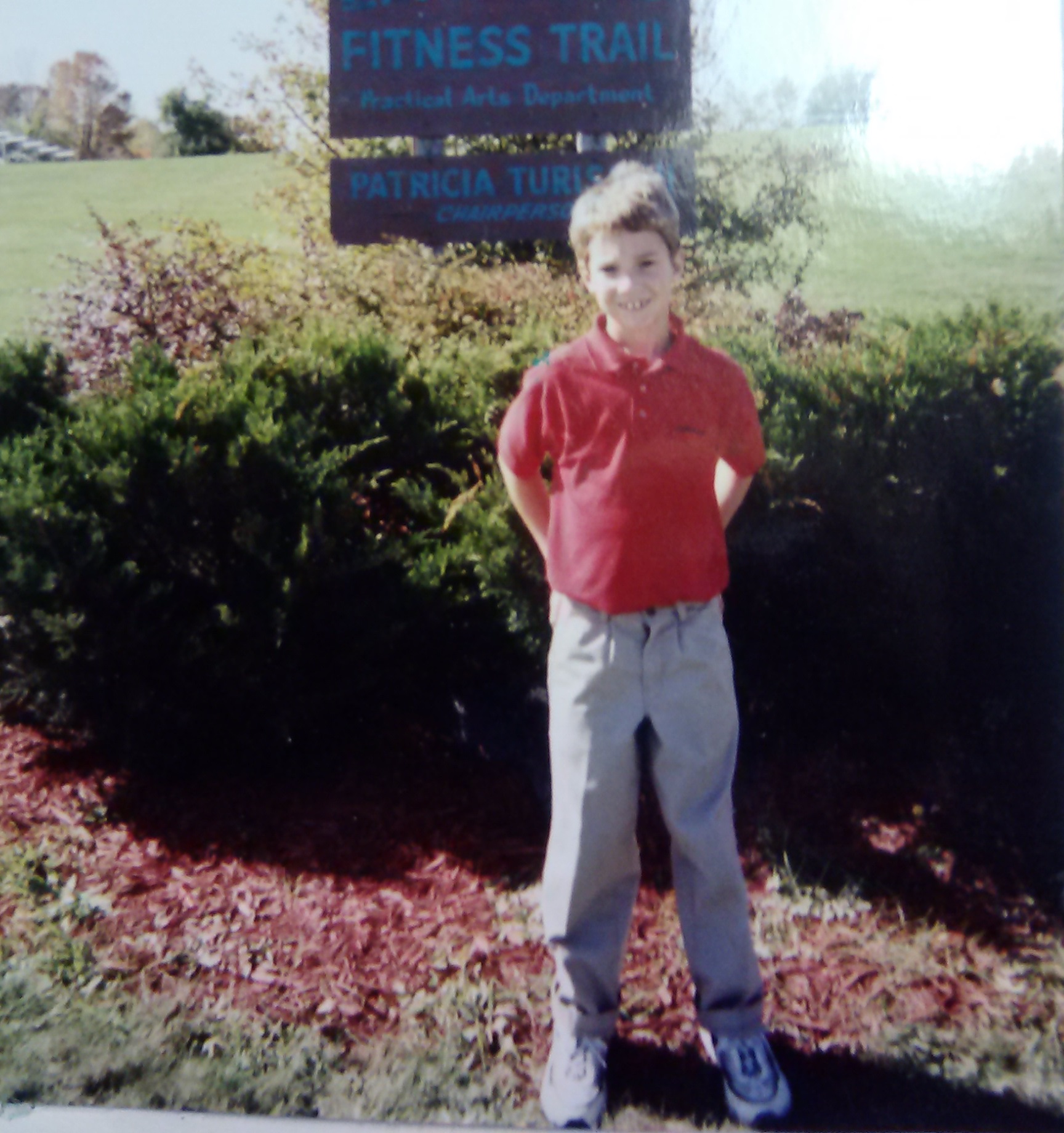 Young Chase on the Fitness Trail!