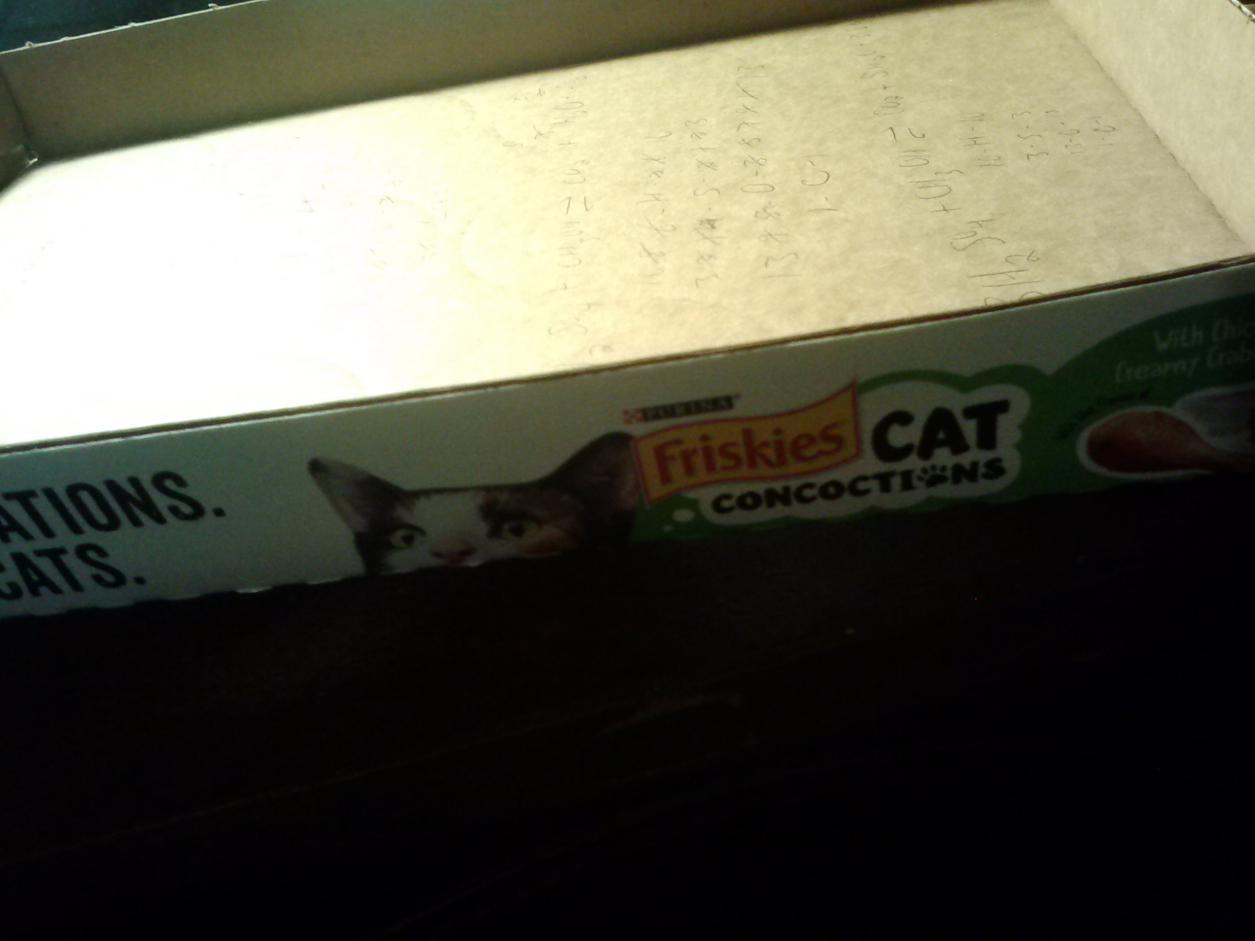 The legendary Friskies Tray!