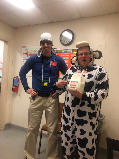 Weis Man and Gibralter the Cow!